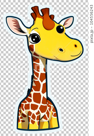 yellow cute giraffe yellow cute giraffe 104556243