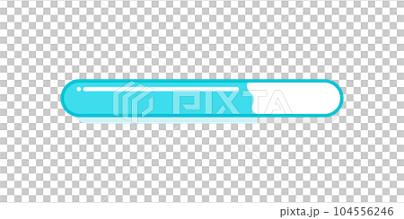 70%まで進んだプログレスバー - ローディング･アップデートや進捗状況のイメージ素材 104556246