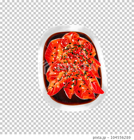 Sea food element and icon in cartoon style. Sea food element and icon in cartoon style. 104556289