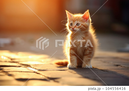 街角に1匹の野良猫 104556416