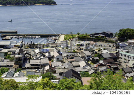 下津井の街並み　岡山県倉敷市 104556565
