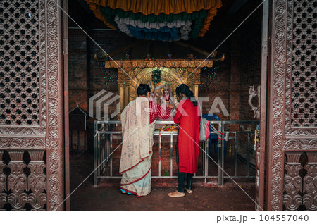 New year's event at Bindhyabasini Temple, Pokhara, Nepal 104557040