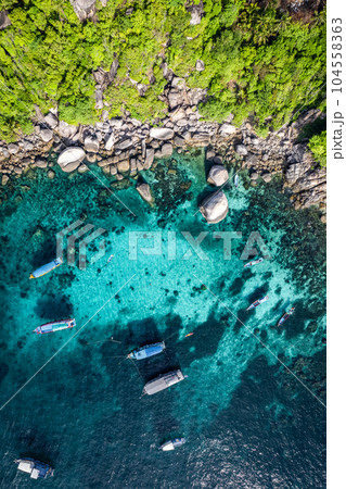 Aerial view of Shark Bay in koh Tao, Thailand Aerial view of Shark Bay in koh Tao, Thailand 104558363