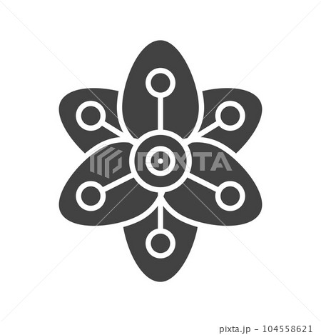 Tiger Lily Icon Image. 104558621