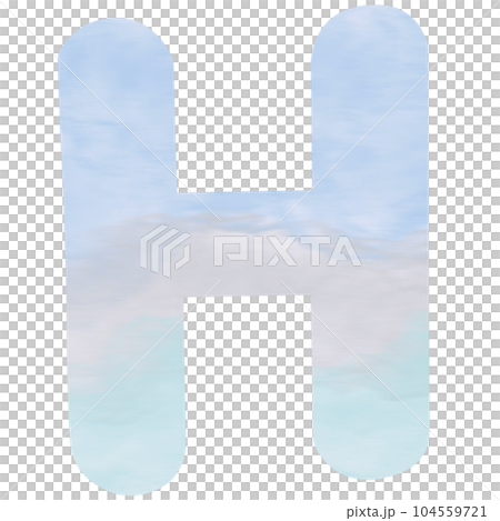 Letter H hand drawn watercolor texture Letter H hand drawn watercolor texture 104559721