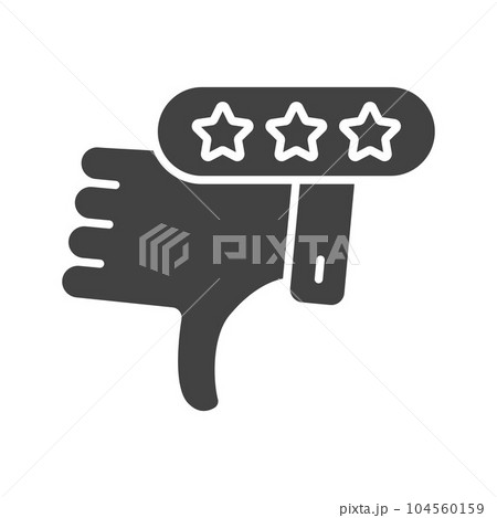 Negative Review Icon Image. 104560159