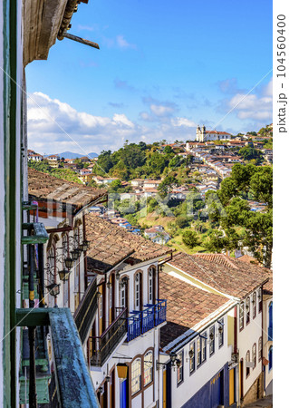 Citty of Ouro Preto with its churches, hills and houses 104560400
