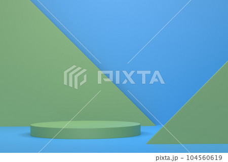 Abstract scene or podium for product showcase on monochrome background. Abstract scene or podium for product showcase on monochrome background. 104560619