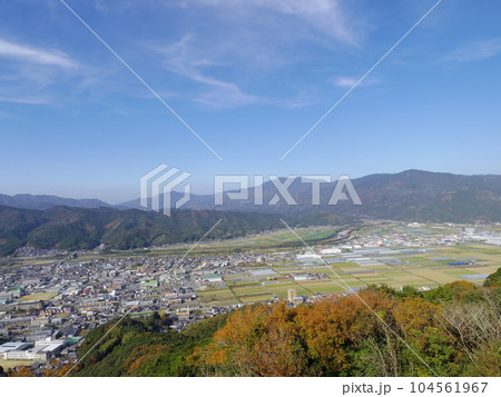 冨士山より望む大洲盆地(愛媛県大洲市) 冨士山より望む大洲盆地(愛媛県大洲市) 104561967