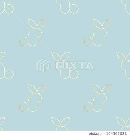 Mint color rabbit silhouette seamless pattern on white background. Mint color rabbit silhouette seamless pattern on white background. 104562828