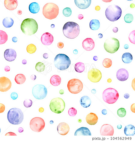 Abstract watercolor bubble birthday party background 104562949