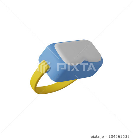 Virtual reality VR goggles or glasses headset realistic vector isolated. 104563535