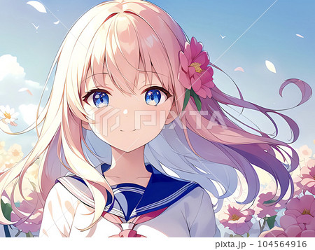 女の子のイラスト素材 104564916