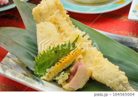 穴子天ぷら　一品料理　和食 104565004