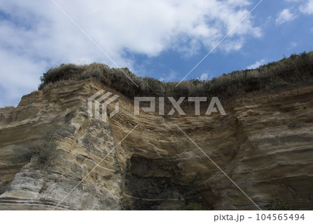 屏風ケ浦の海食崖/東洋のドーバー 104565494