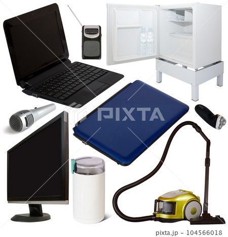 Collage of different home appliances Collage of different home appliances 104566018