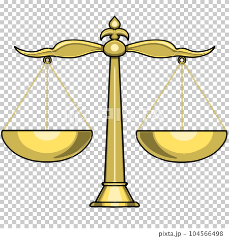 Golden scales, hanging scales, Libra Golden scales, hanging scales, Libra 104566498