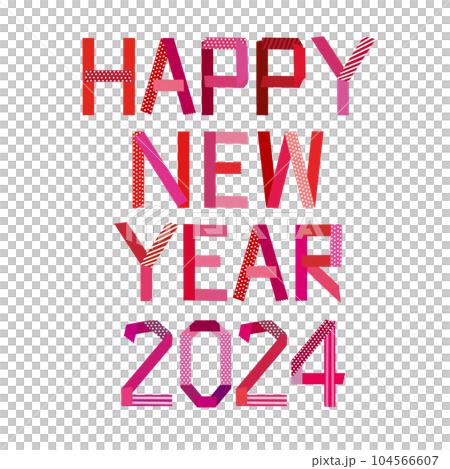 HappyNewYear_2024 letters/red HappyNewYear_2024 letters/red 104566607