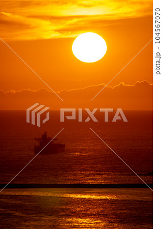 長崎の夕陽 長崎の夕陽 104567070