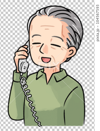 老人打電話 老人打電話 104567593