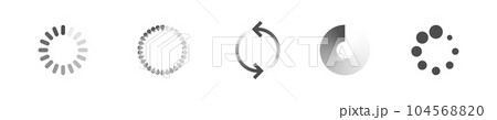 Download sign set. Load icons set. Load system. Data load. Loading bar. Froze computer. Vector stock illustration. Vector illustration Download sign set. Load icons set. Load system. Data load. Loading bar. Froze computer. Vector stock illustration. Vector illustration 104568820