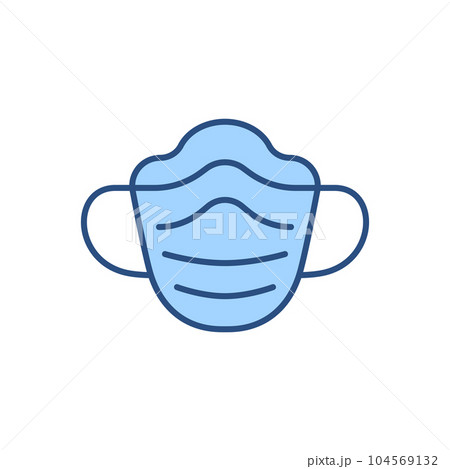 Medical mask related vector icon 104569132