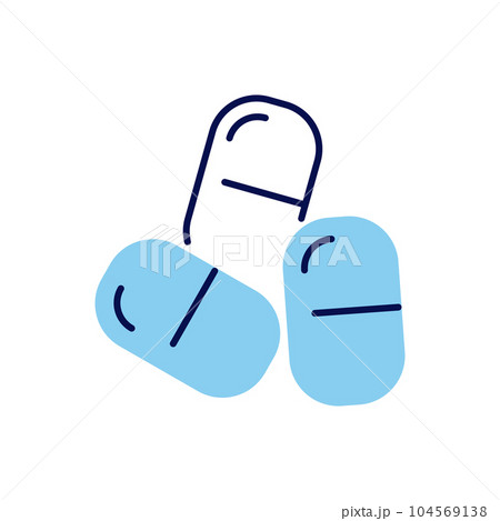 Pills related vector icon. Pills related vector icon. 104569138