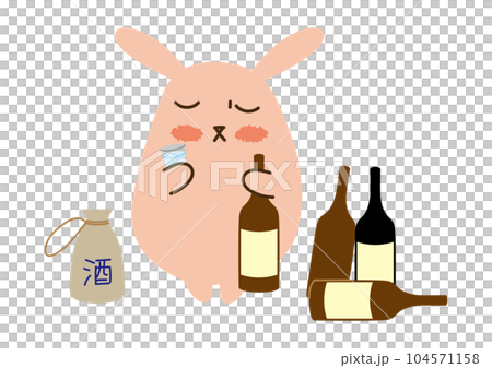 一隻喝酒停不下來的兔子 104571158