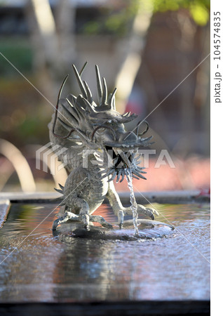 静岡 修善寺 手水 龍 静岡 修善寺 手水 龍 104574835