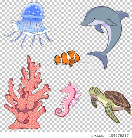 Sea creatures Sea creatures 104576217