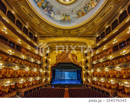 Teatro Colon, Colon Theater, one of the world's best opera houses, the cultural icon of Buenos Aires, Argentina 104576345