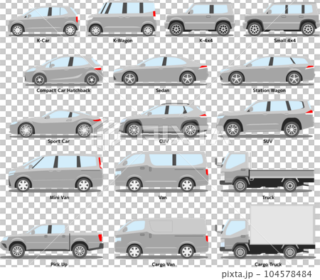 按車型 按車身類型 車圖 灰色 104578484