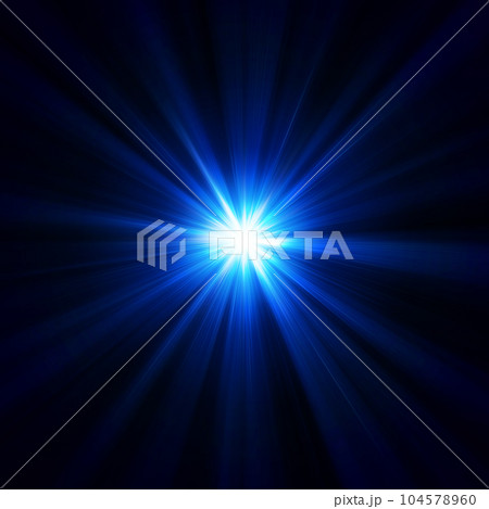黒バックの青い光素材 黒バックの青い光素材 104578960