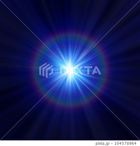 黒バックの青い光素材 104578964