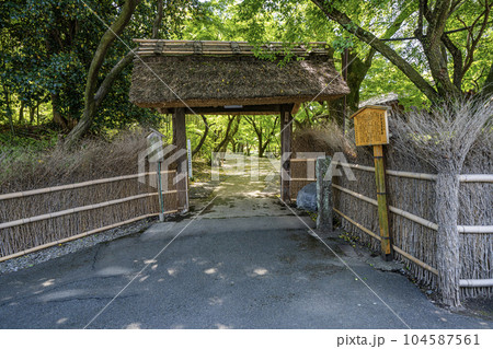 中山道赤坂宿の景色　お茶屋屋敷跡 104587561