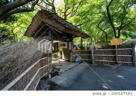 中山道赤坂宿の景色　お茶屋屋敷跡 104587562