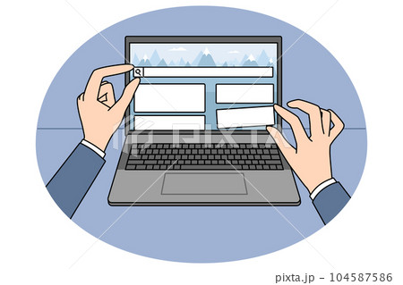 Web designer create website on laptop Web designer create website on laptop 104587586