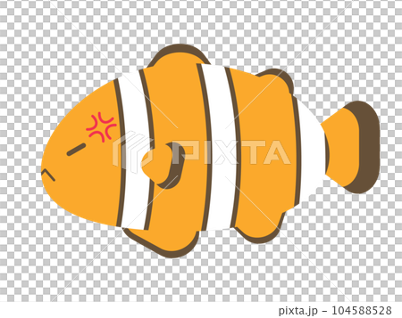 Loose clownfish get angry 104588528