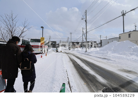根雪 雪積 積雪 104589229