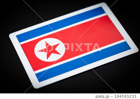北朝鮮の国旗 104593233