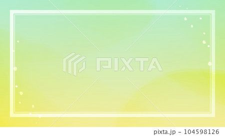 微睡みの中のようなグラデーション背景フレームイラスト 104598126