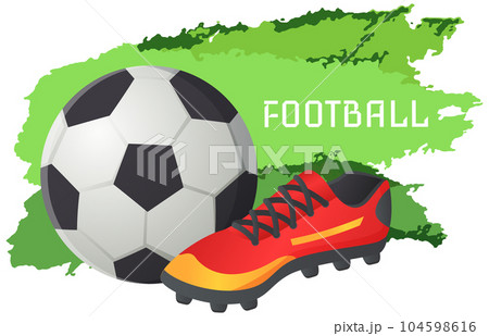 Sport football vector banner, soccer symbols set. Uniform, ball and stadium, team championship Sport football vector banner, soccer symbols set. Uniform, ball and stadium, team championship 104598616