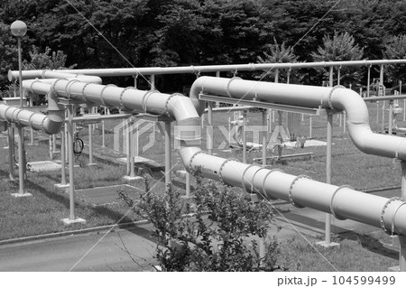 多摩川上流水再生センターの送水管 多摩川上流水再生センターの送水管 104599499