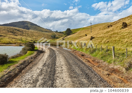 Rural road drive road trip Rural road drive road trip 104600839