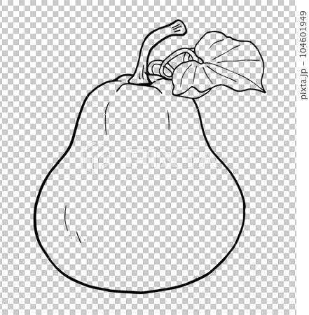 線画　シンプルイラスト　かんぴょう 104601949
