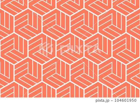 Abstract geometric pattern. A seamless vector background. White and pink ornament. Graphic modern pattern. Simple lattice graphic design 104601950