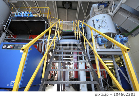 Steam generation vessel, part of the biggest in Ukraine boiler-house using biofuel - wood chips Steam generation vessel, part of the biggest in Ukraine boiler-house using biofuel - wood chips 104602283