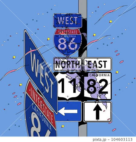 シティポップのイラスト シティポップのイラスト 104603113