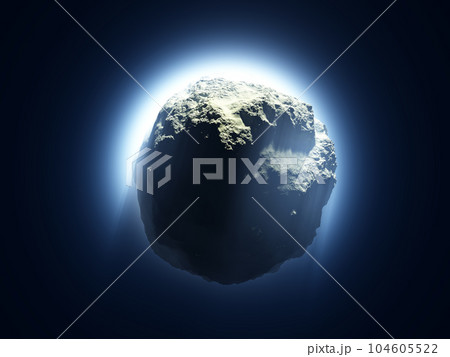 Asteroid hurtles through space 104605522