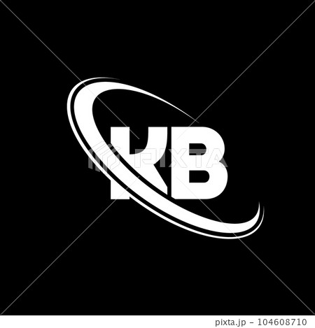 KB logo. K B design. White KB letter. KB/K B...のイラスト素材 [104608710] - PIXTA